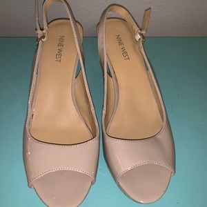 Nine West Patent Nude Heels